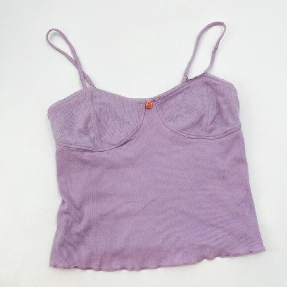 Free People purple ribbed‎ knit cami - Picture 3 of 6